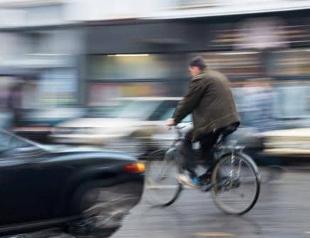 car collision with bicycle