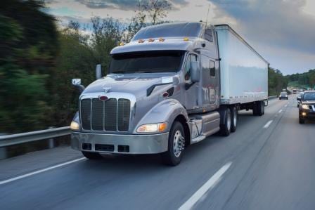 semi truck on highway