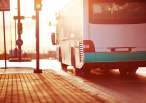 Image of a public bus on a street